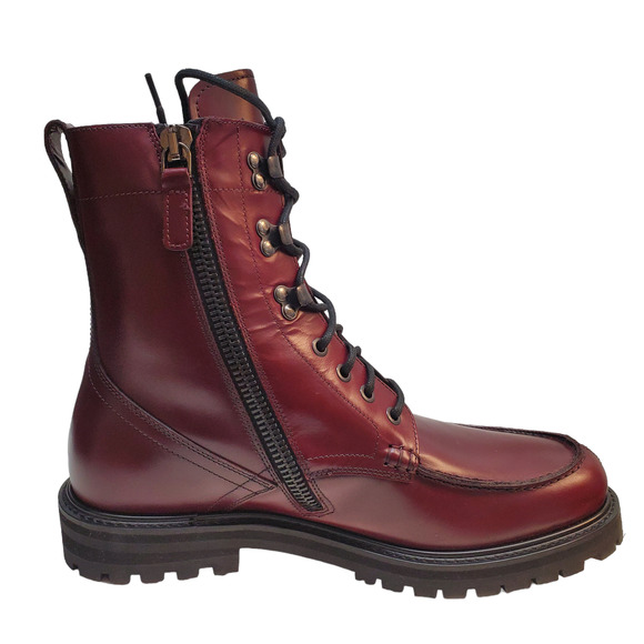 New Aquatalia Mens Shoes Ira Italian Leather Waterproof Boots 9.5M Red - Picture 3 of 9